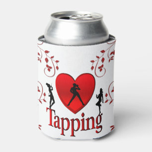 I Heart Tap Dance Can Cooler