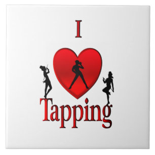 I Heart Tap Dance Ceramic Tile