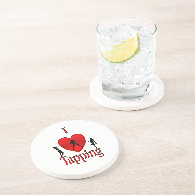 I Heart Tap Dance Coaster (Side)