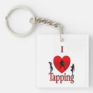 I Heart Tap Dance Key Ring