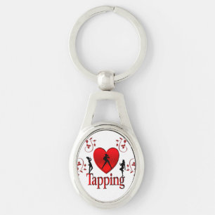 I Heart Tap Dance Key Ring