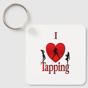 I Heart Tap Dance Key Ring
