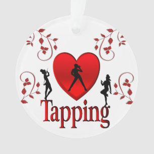 I Heart Tap Dance Ornament