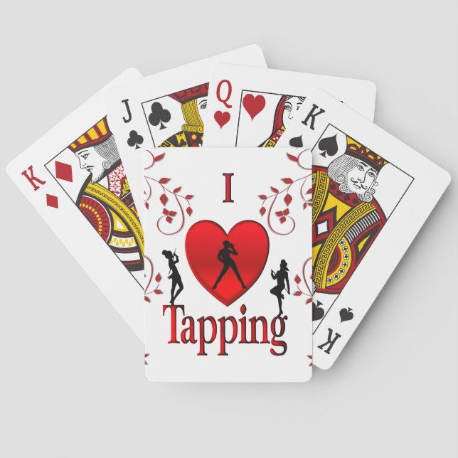 I Heart Tap Dance Playing Cards (Back)