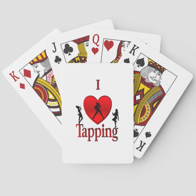 I Heart Tap Dance Playing Cards (Back)
