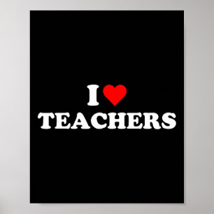 I Heart Teachers School University Education Ck To Poster