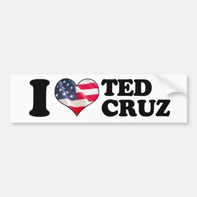 I Heart Ted Cruz Bumper -.png Bumper Sticker (Front)