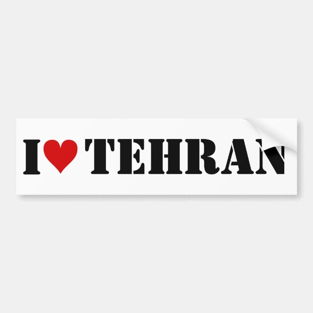 I [heart] Tehran Bumper Sticker (Front)
