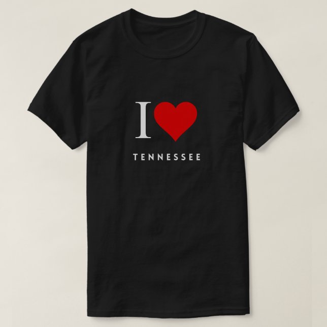 I Heart Tennessee blk Mens T-Shirt (Design Front)