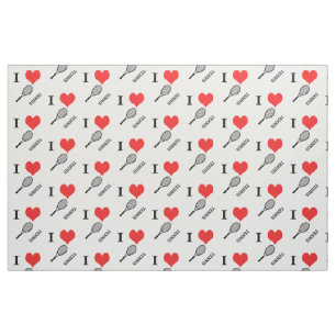 I heart tennis fabric
