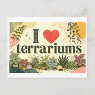 "I [Heart] Terrariums" Postcard