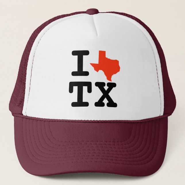 I Heart Texas Trucker Hat (Front)