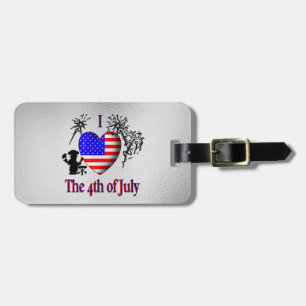 I Heart the 4th of July Luggage Tag