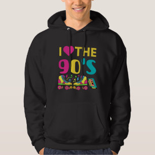 I Heart The 90 S, vintage retro 90s outfit Hoodie