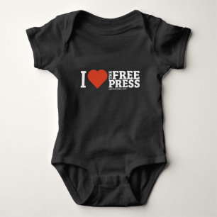 I Heart the Free Press Baby Bodysuit