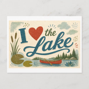 "I [Heart] the Lake" Postcard