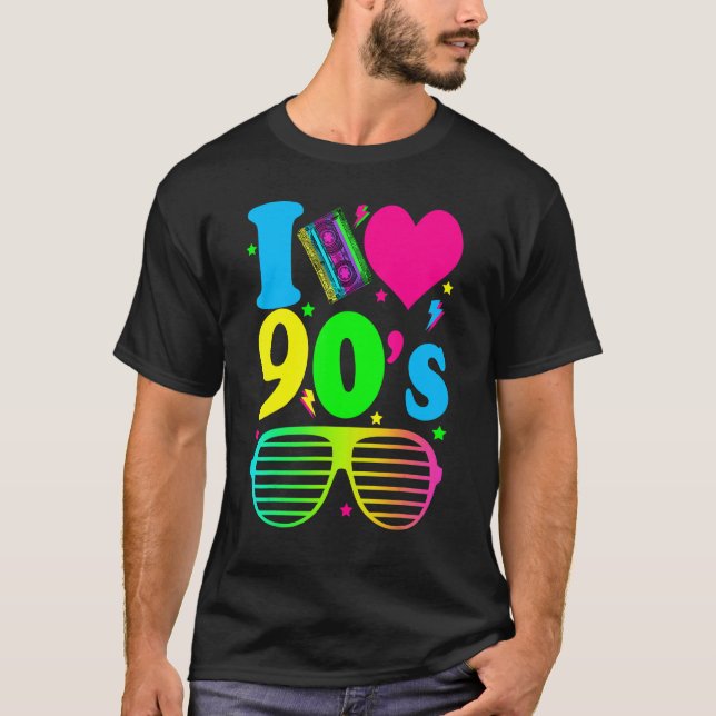 I Heart The Nineties 1990's 90s T-Shirt (Front)