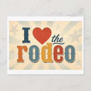 "I [Heart] the Rodeo" Postcard