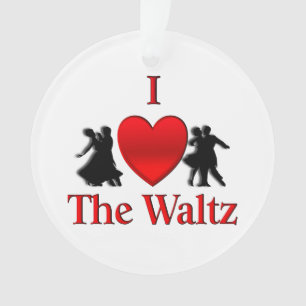 I Heart The Waltz Ornament