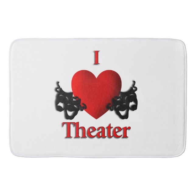 I Heart Theatre Bath Mat (Front)