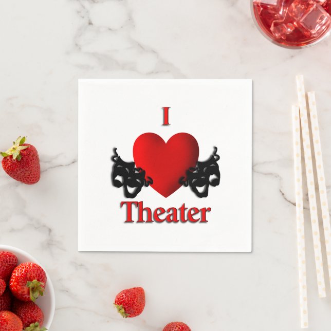 I Heart Theatre Napkin (Insitu)