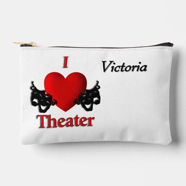 I Heart Theatre Personal Accessory Pouch (Front)