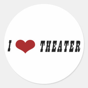 I Heart Theatre Stickers