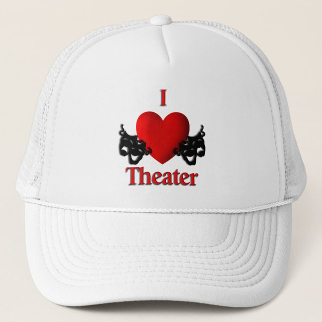 I Heart Theatre Trucker Hat (Front)
