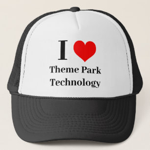 I heart Theme Park Technology Trucker Hat
