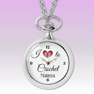 I heart to (Craft) Silver Alloy Necklace Watch