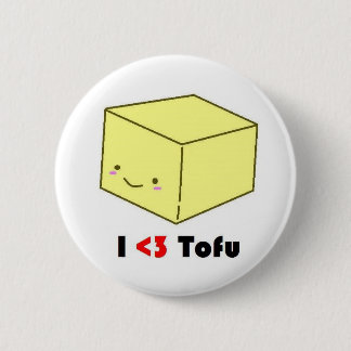 I heart Tofu 6 Cm Round Badge
