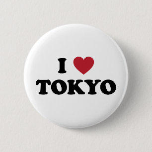 I Heart Tokyo Japan 6 Cm Round Badge