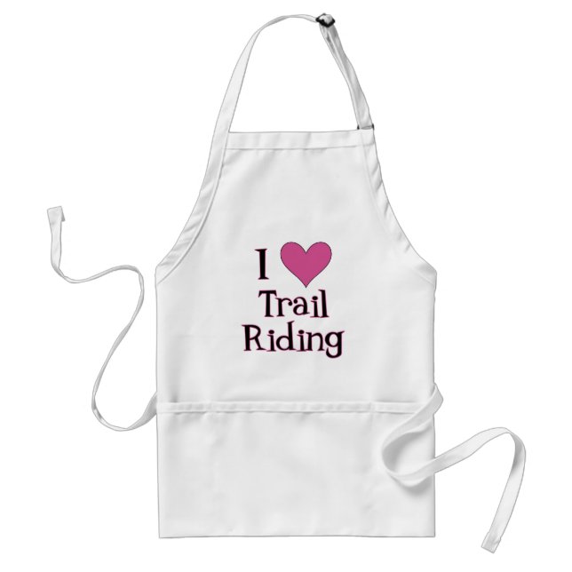 I Heart Trail Riding Standard Apron (Front)