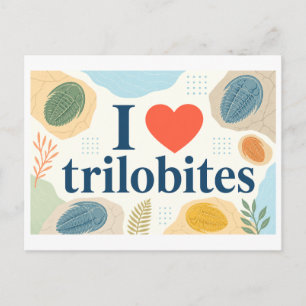 "I [Heart] Trilobites" Postcard