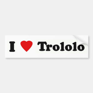I heart trololo bumper sticker
