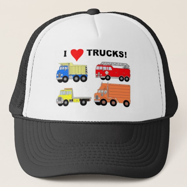 I HEART TRUCKS TRUCKER HAT (Front)