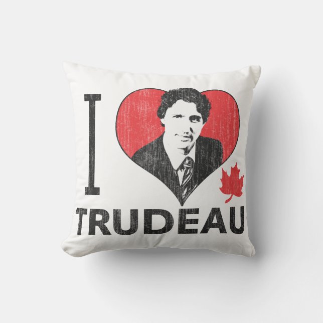 I Heart Trudeau Cushion (Front)