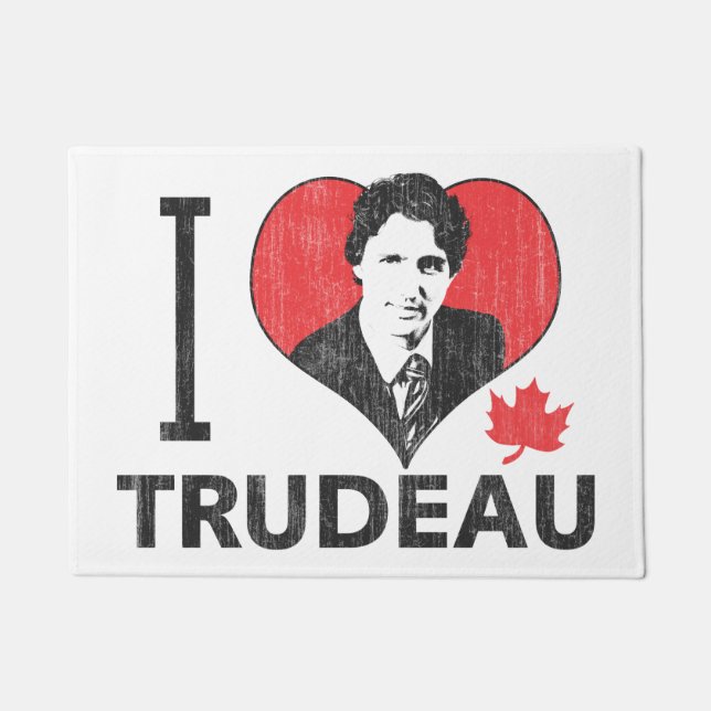 I Heart Trudeau Doormat (Front)