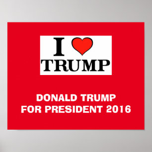I Heart Trump Poster