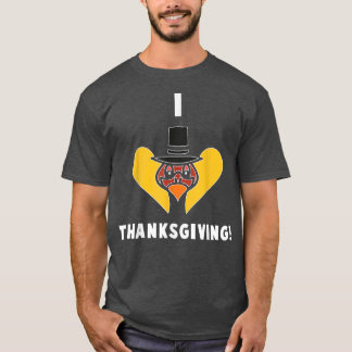 I Heart Turkey Funny Thanksgiving Pyjamas T-Shirt