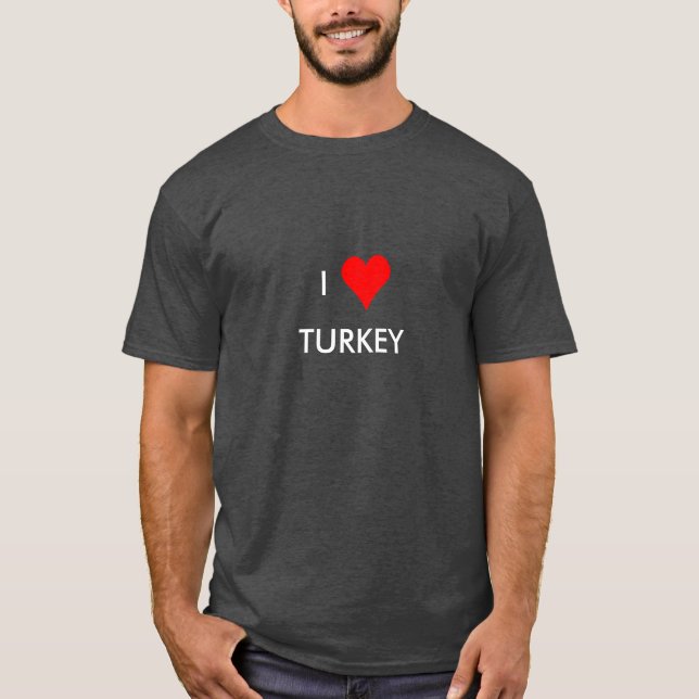 i heart turkey T-Shirt (Front)