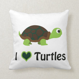 I heart Turtles Cushion