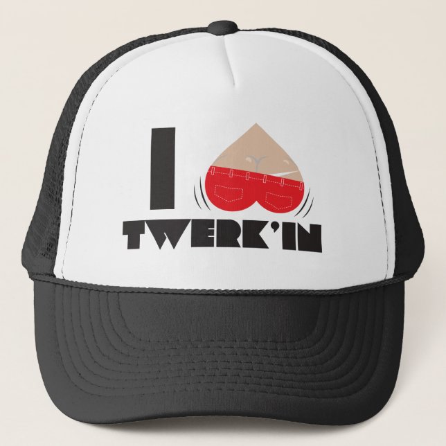 I Heart Twerkin Trucker Hat (Front)