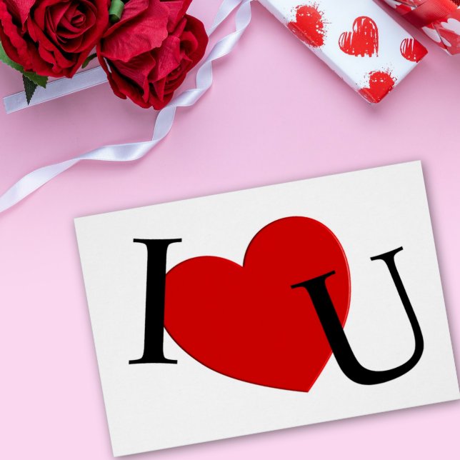 I Heart U Love Card, Extra Large (Creator Uploaded)