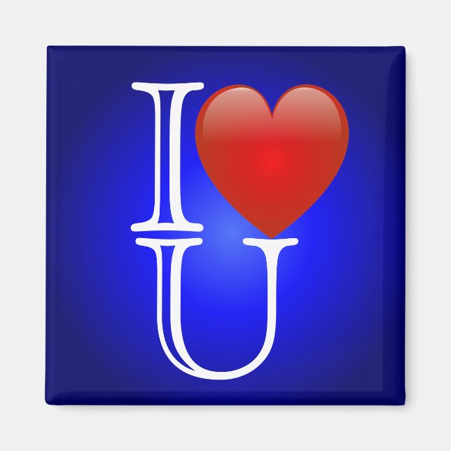 I Heart U Magnet (Front)