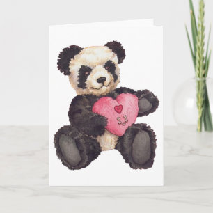 I Heart U Panda Card