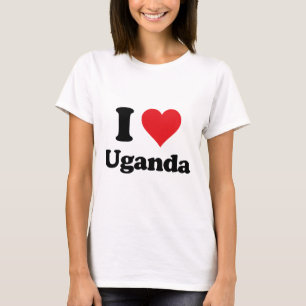 I Heart Uganda Love Country Souvenir Themed Stuff T-Shirt