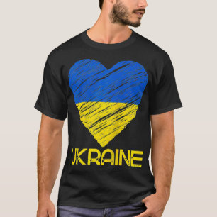 I Heart Ukraine Flag Tee I support Ukrainians Sta