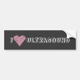 I Heart Ultrasound Bumper Sticker