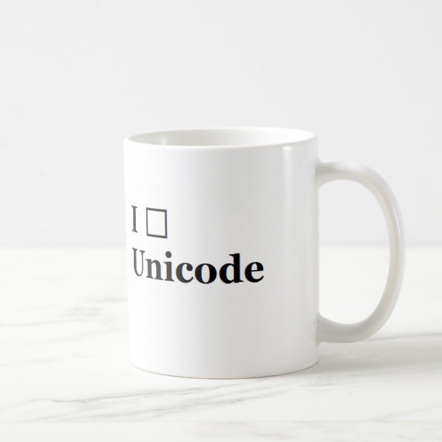 I (Heart) Unicode (side version) Coffee Mug (Right)